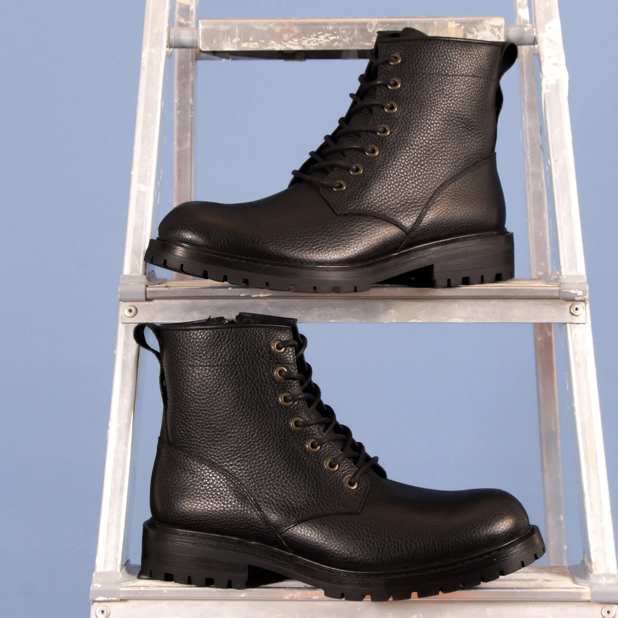 Cheap Ranger boots cuir grainé Homme Boots