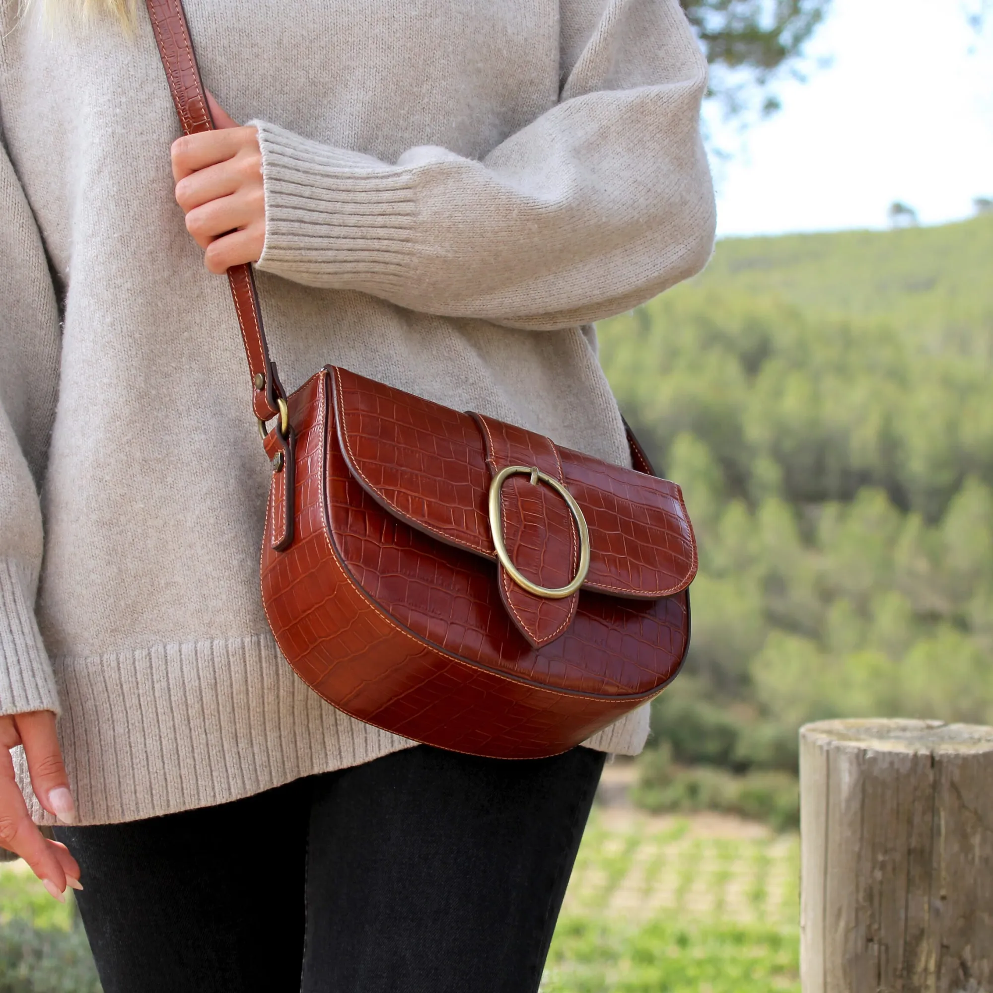 Cheap Sac boucle cuir imprimé Femme Sacs À Main