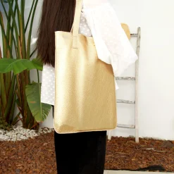 Sale Sac cabas plat cuir grainé Femme Sacs À Main