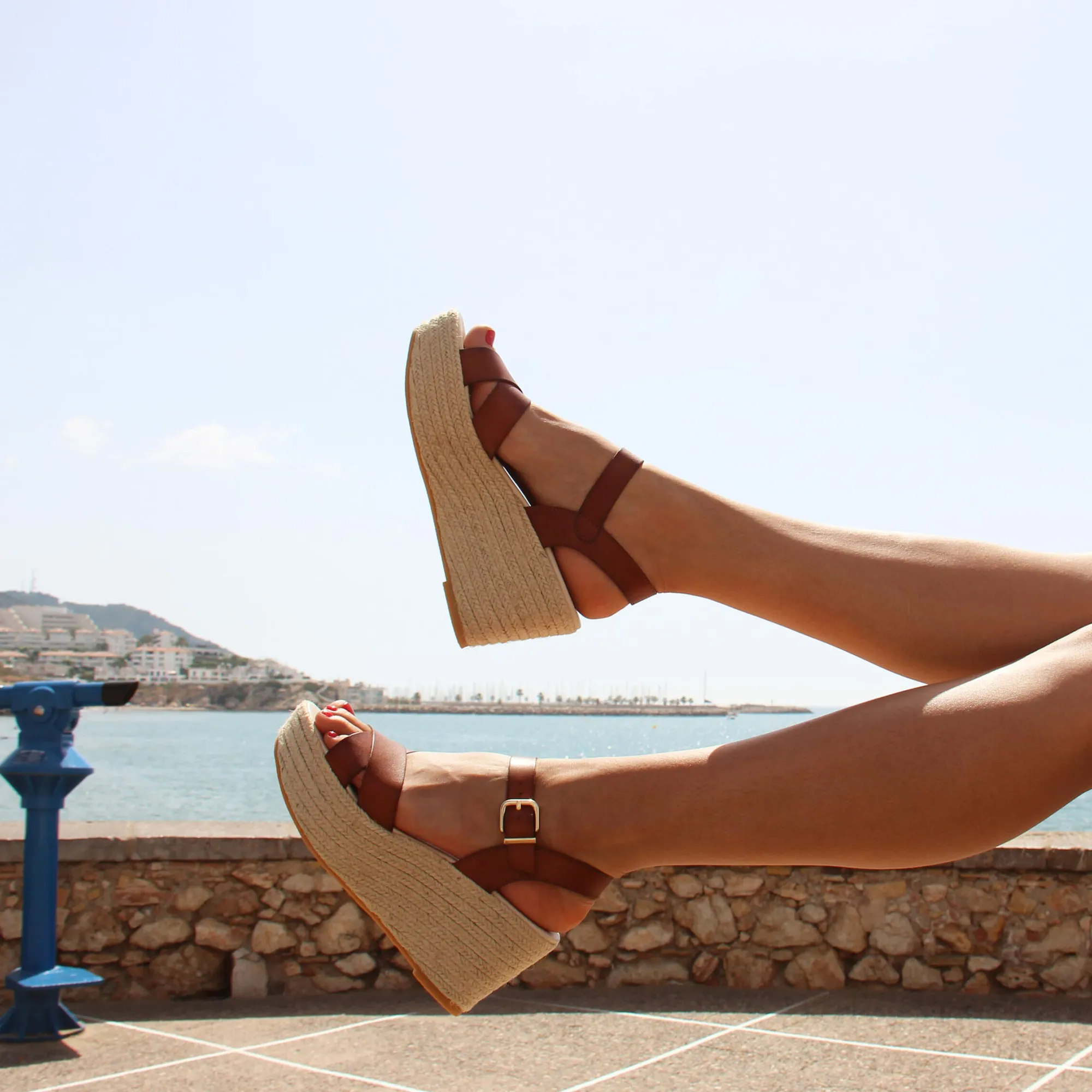 Discount Sandales compensées Femme Sandales