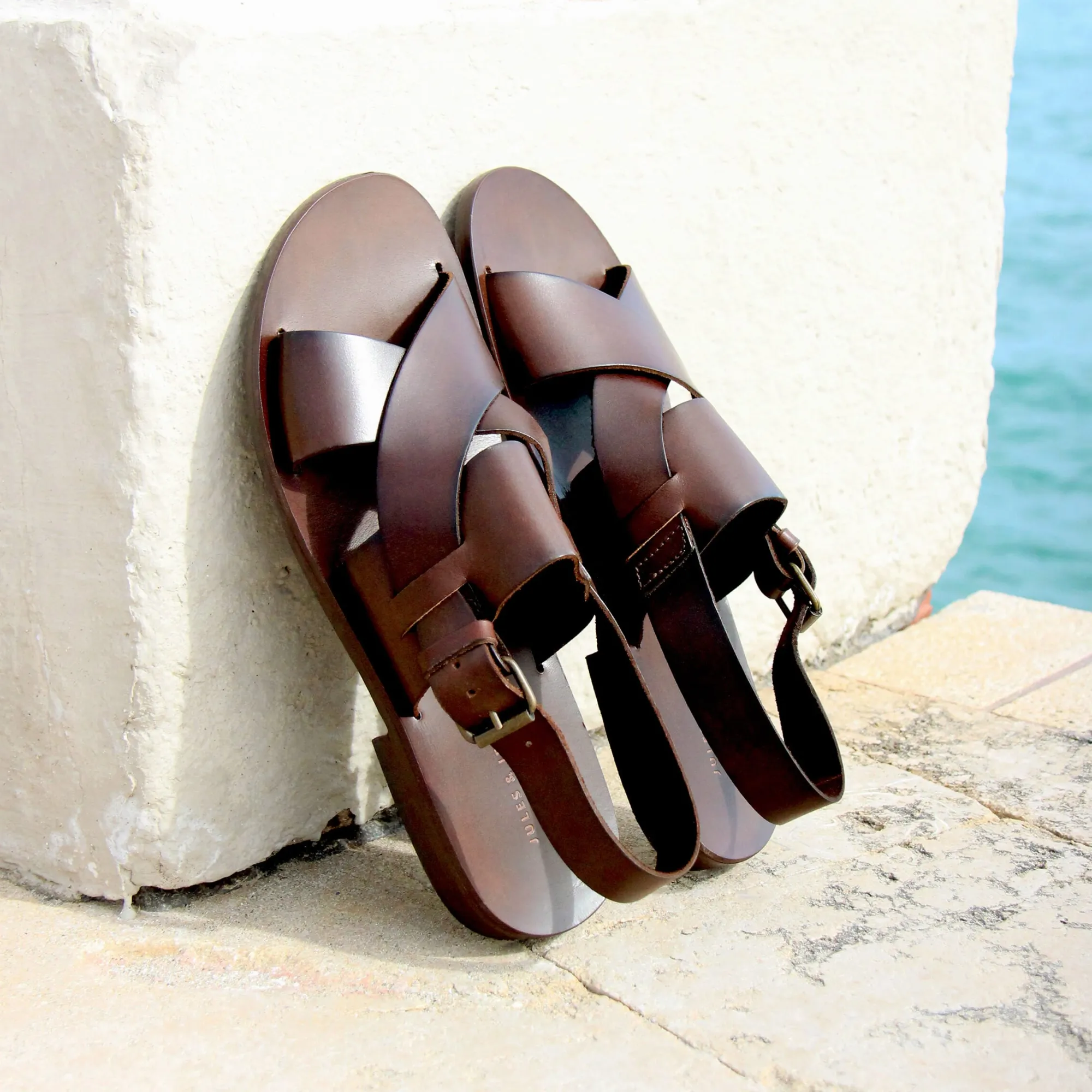 Hot Sandales cuir Homme Espadrilles & Sandales