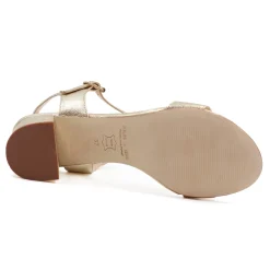 Outlet Sandales moyen talon cuir Femme Sandales