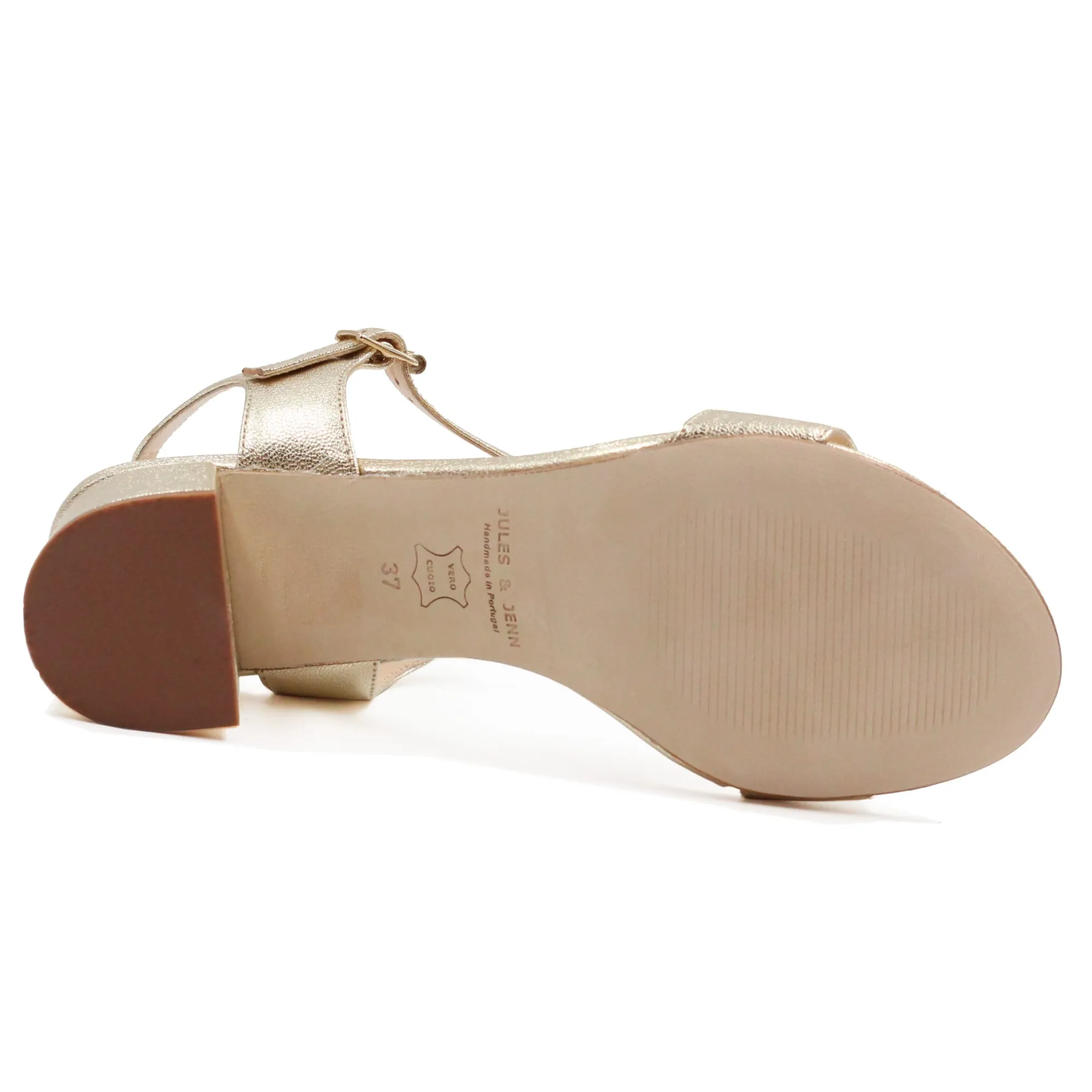 Outlet Sandales moyen talon cuir Femme Sandales