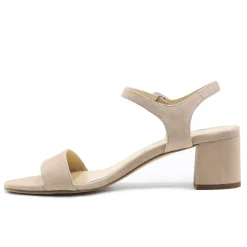 Cheap Sandales moyen talon daim Femme Sandales