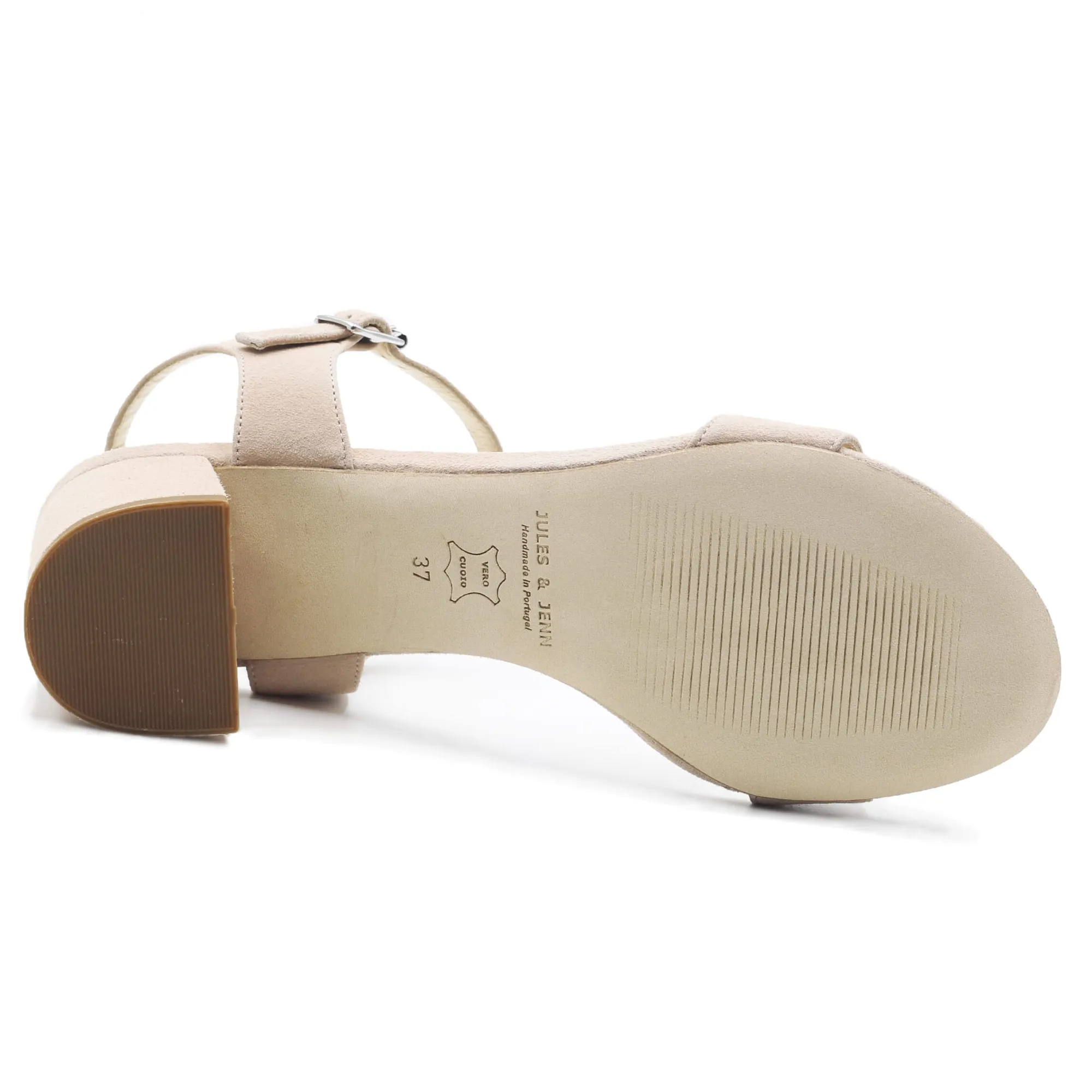 Cheap Sandales moyen talon daim Femme Sandales