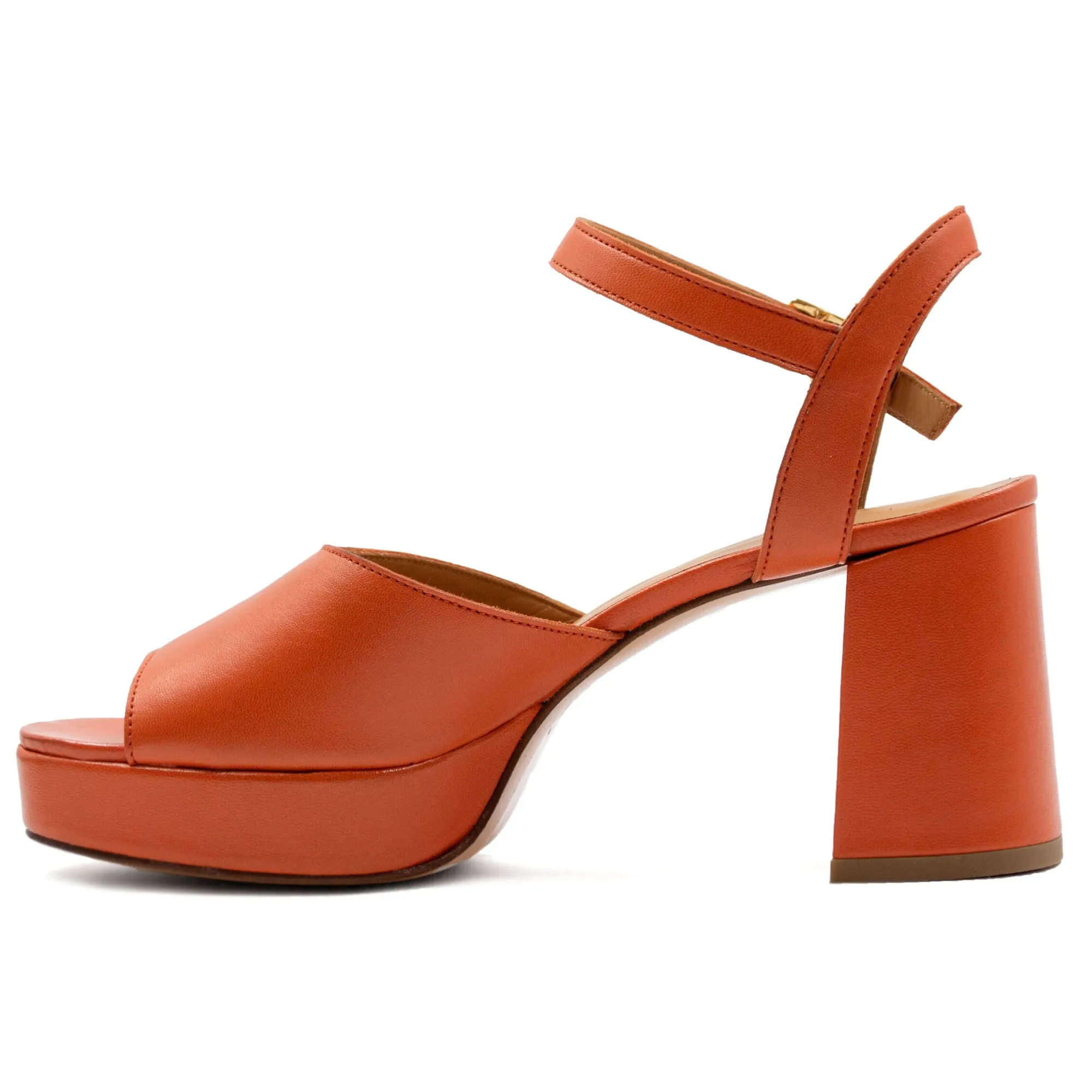 Cheap Sandales plateforme cuir Femme Sandales