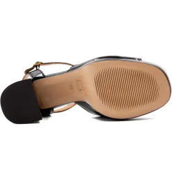 Discount Sandales plateforme cuir vernis Femme Sandales