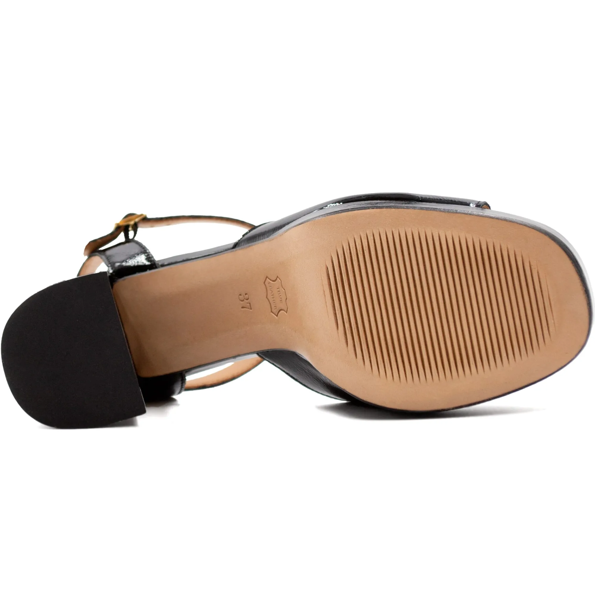Discount Sandales plateforme cuir vernis Femme Sandales
