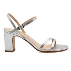 Clearance Sandales talon épurées cuir Femme Sandales