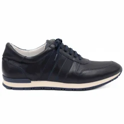 Flash Sale Sneakers cuir bleu marine Homme Fins De Série Solidaires