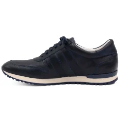 Flash Sale Sneakers cuir bleu marine Homme Fins De Série Solidaires