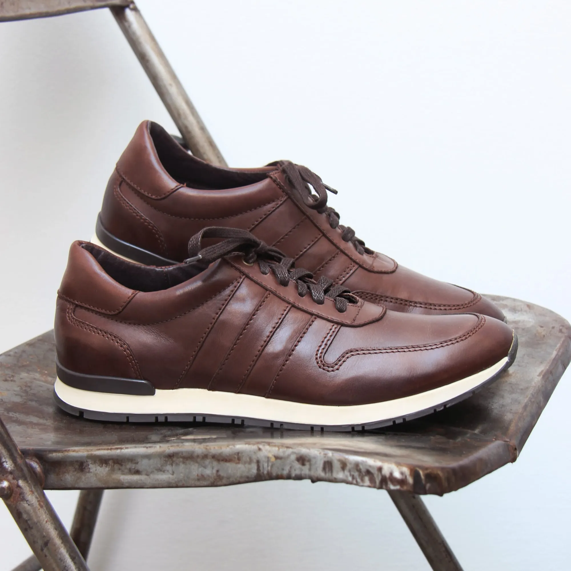 Clearance Sneakers cuir Homme Baskets