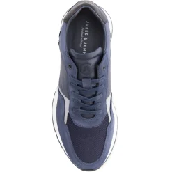 Discount Sneakers Noé cuir bleu Homme Baskets