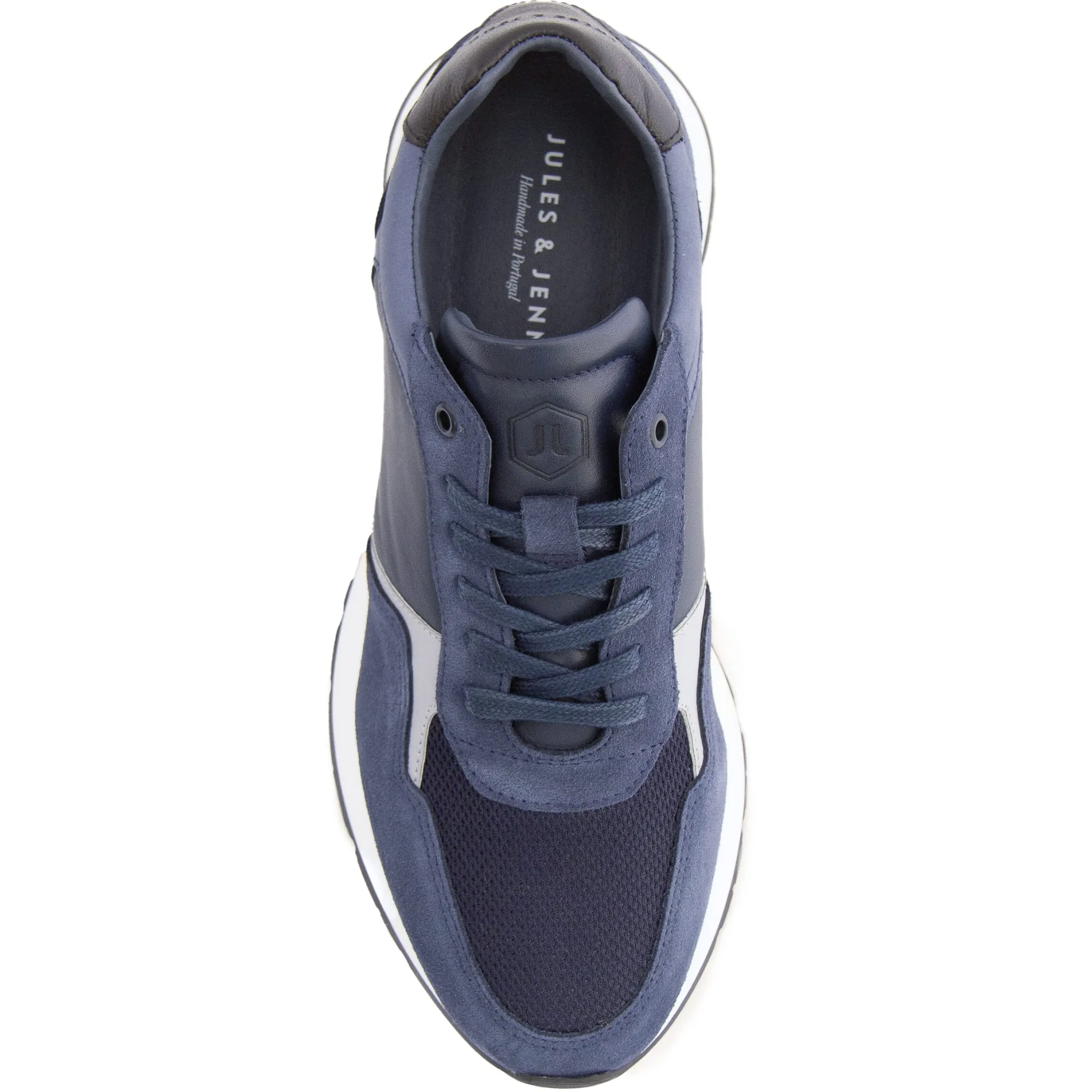 Discount Sneakers Noé cuir bleu Homme Baskets