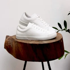 Hot Tennis lacet cuir Femme Baskets