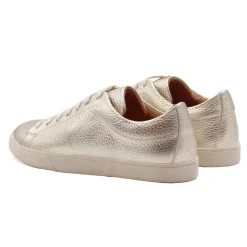 Best Tennis lacet cuir grainé métallisé Femme Baskets