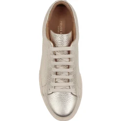 Best Tennis lacet cuir grainé métallisé Femme Baskets