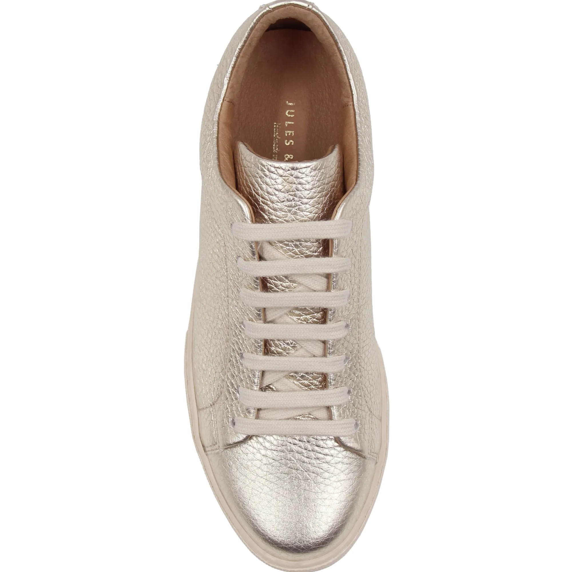 Best Tennis lacet cuir grainé métallisé Femme Baskets