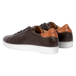 Online Tennis lacet cuir Homme Baskets