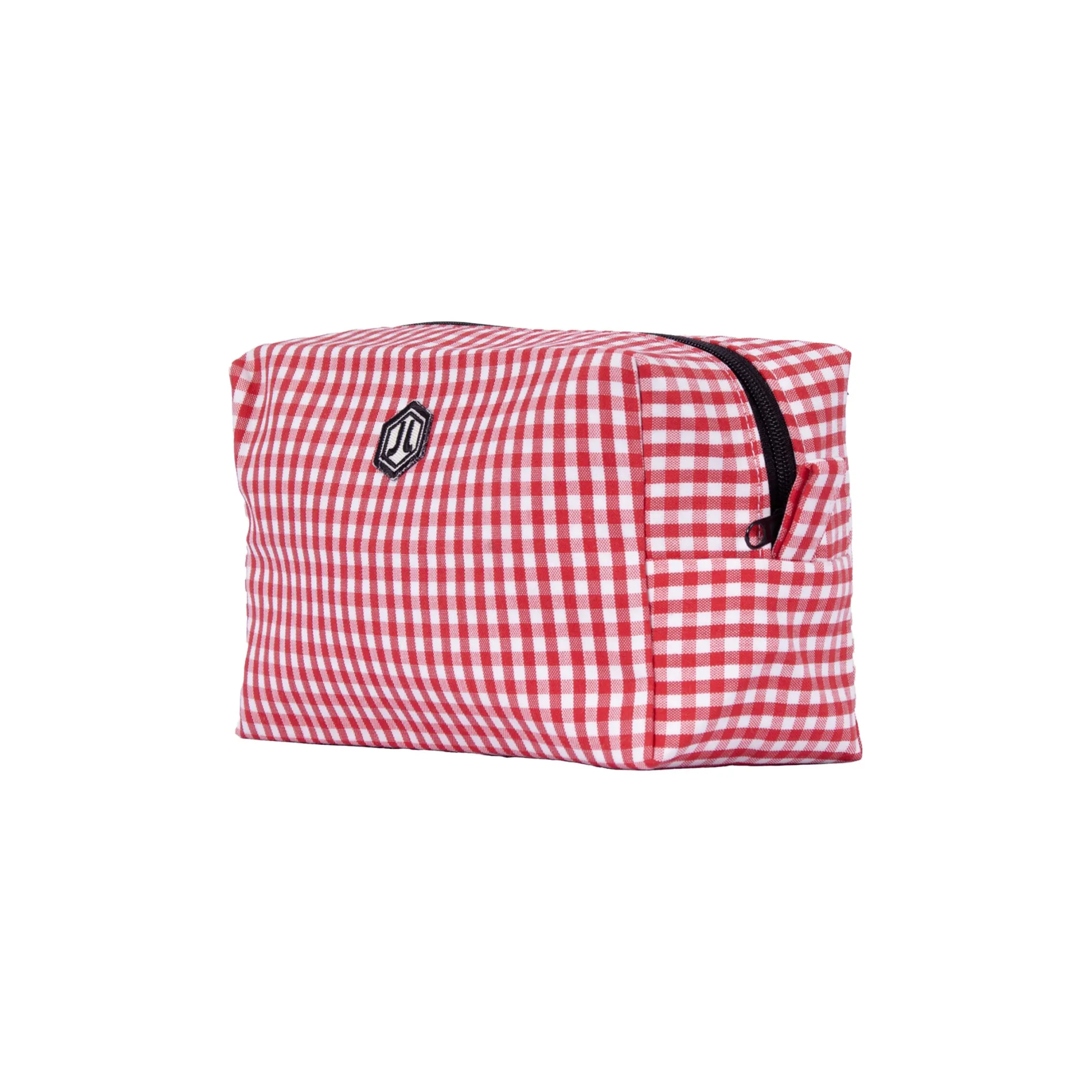 Cheap Trousse toile recyclée vichy blanc rouge Femme Dressing Recyclé|Petite Maroquinerie